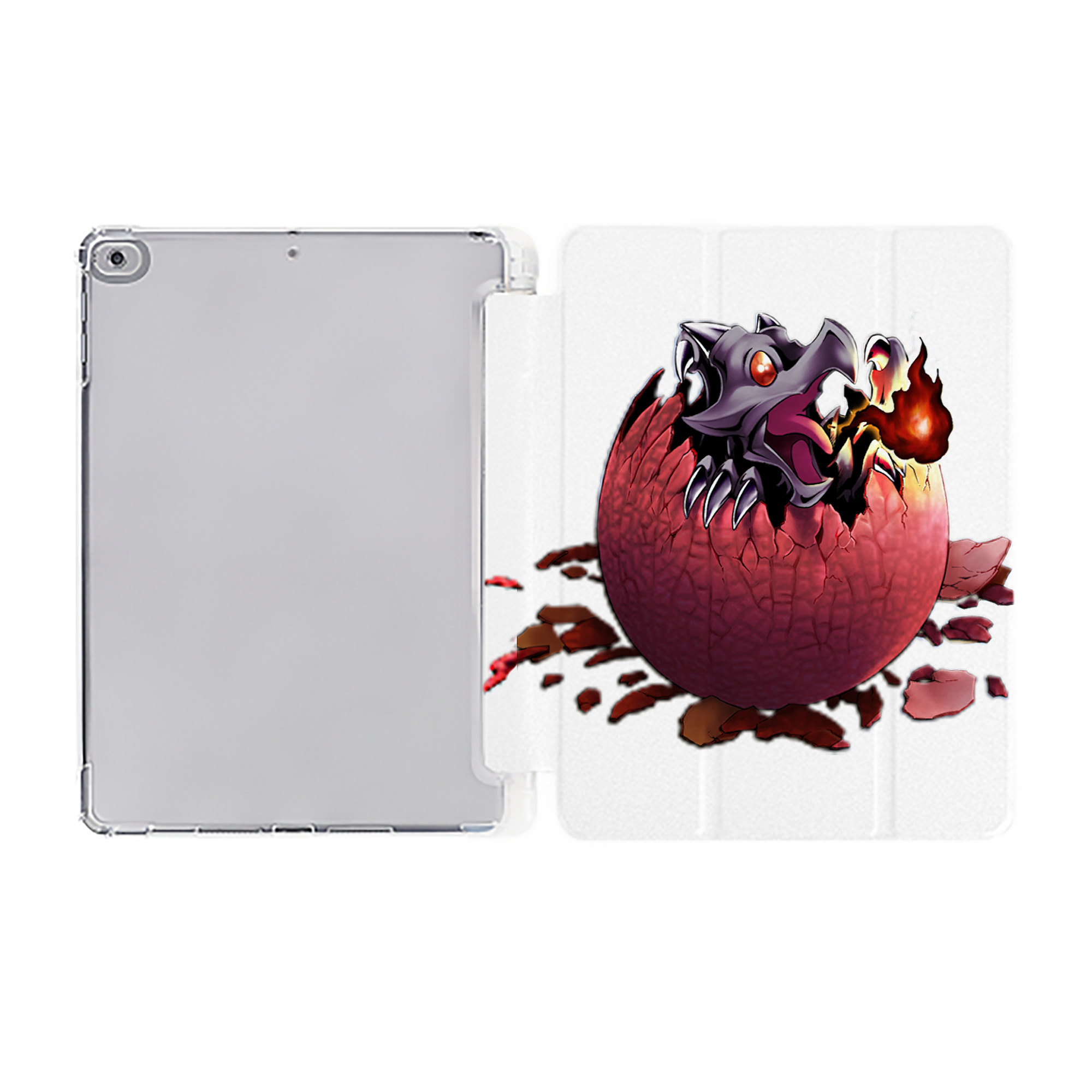 （画像用） 遊☆戯☆王 Yu-Gi-Oh! IPad ケース ペン収納付き 三つ折りスタンド PUレザー×シリコン 対応機種9.5/10.5/10.9インチ